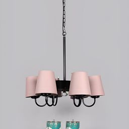 Devansh Grey & Black Iron Contemporary Ceiling Lamp-25
