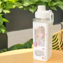 Bottle with Straw and Strap Cute Large Water Bottles 700 ml Bottle-image-76