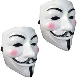 PopTheParty Vendetta Face Masks for Halloween, Party Costume &Holi Festivals Elders Halloween Costume-image-50