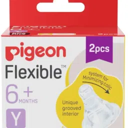flexible 6 months plus y slim neck 2 pcs nippls Medium Flow Nipple-image-76