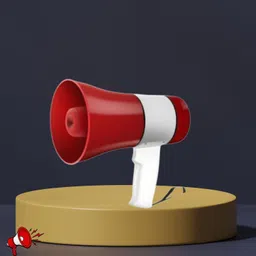 roar Handheld Megaphone with Siren, Microphone & Rechargeable for Outdoor EventsB124 Megaphone Portable Megaphone Siren Loudspeaker Function &Long Battery BackupG124 Outdoor PA System-picture-24