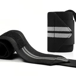 Wrist Support Band/Wraps with Thumb Loop for Gym Weight Lifting & Workout Fitness Accessory Kit Kit-58