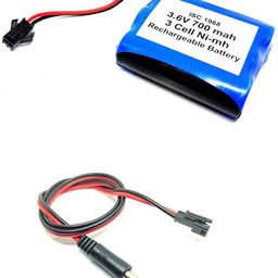 invento 1Pcs 3.6V 700mAh Ni-mh Rechargeable 1.2V x 3 AA Cell Battery Pack with 5.5mm DC Male Jack Plug wire 500mm Long Automotive Electronic Hobby Kit-picture-36