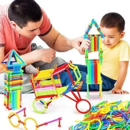 Puzzle Ring Stick and Sharp Assemble Colorful Blocks Toy-79