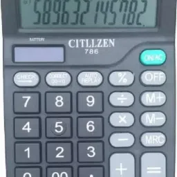 786 CALCULATOR Double Dual Display Desktop Solar & Battery Power Soft Keys FinancialCalculator-10