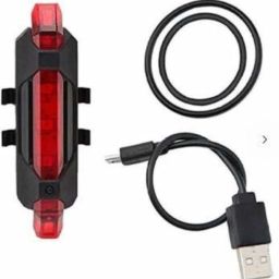 Imported USB Rechargeable Red Color Led Bicycle Rear Tail Light. LED Rear Break Light-17