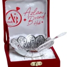 Designer Silver Plated Dry Fruit Bowl Set With Spoon Perfect for Gifting Bowl Serving Set-picture-16