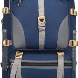Expandable Backpack Perfect for Travel, Camping & Hiking Rucksack-65 LBlue) Rucksack- 65 L-image-74