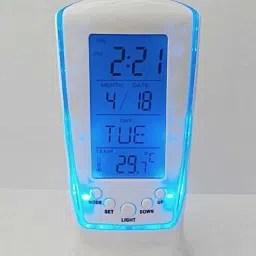 Digital White Clock-image-33