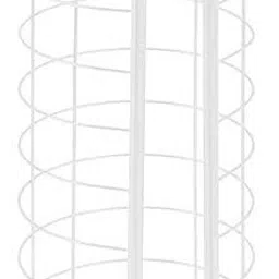 8218 Decorative Metal Free Standing Toilet Paper Holder Stand with Storage Iron Toilet Paper Holder-image-9