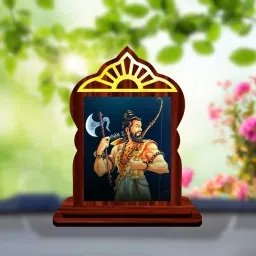 Parashuram Bhargava Rama Car Dashboard Idol Premium Decorative Showpiece - 10.5 cm-image-86