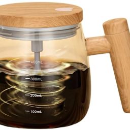 Self Stirring Mug 400ml | Automatic Glass Mixing Cup Personal Coffee Maker-image-28