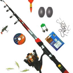 Fishing rod and reel set 210 cm Combo pole Multicolor Fishing Rod-picture-17
