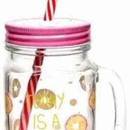 Glass Mason Jar Juice Jars | Coffee Jar | Straw Glass (450 ml, 1 pc Glass Beer Mug-image-39