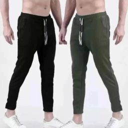 Pack of 2 Men Solid Multicolor Track Pants-image-98