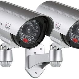 nunki trend CCTV Blinking duplicate LED Dummy Fake Security Wall Camera multicolor Security Camera-image-11