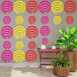 kidli Modern Geometric Pattern Wall Stencil Template, 16 x 24 Inches STNL_699 DIY Reusable & Washable Modern Wall Painting Stencil Design For Wall, Living Room Painting, Hotels Painting, Bedroom, Hall Decoration Stencil-picture-46