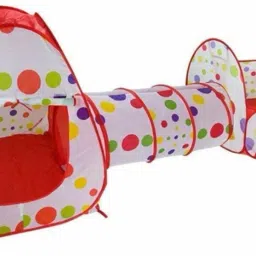 jayaansh traders 3 in 1 Foldable RainBow Tunnel Ball Pool with Multicolour 20 Balls. image 2