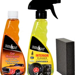 Car Interior Cleaner 300 ml, High Foaming Car Shampoo 300 ml, 1 Foam Applicator Combo-21