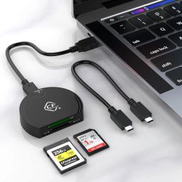 SCALEBEE CFexpress Type B SDHC UHS-II Dual-Slot Mutli Memory Card Reader USB 3.2 10Gbps Card Reader-17