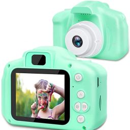 Kids Digital Camera Christmas Birthday Gifts for Girls Age 3-9HD Green-image-5
