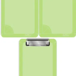 3pc Light Green Examinatin Board | Unbreakable Paper Clipboards | Flexible Board-27