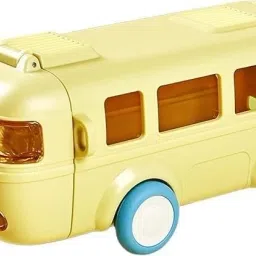 School Bus Water Bottle for Kids with Straw and Plastic Kids Girls School Bottle 500 ml Water Bottle-16