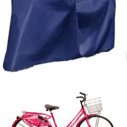 Cycle Cover Plain Blue For SHERRY IBC 26T Bicycle Cover Free Size-14