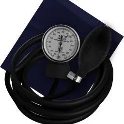 MCP Professional Imported Aneroid Blood Pressure Monitor Sphygmomanometer in Sleek Clinical-Grade Imported Aneroid Blood Pressure Monitor Sphygmomanometer (Black) Bp Monitor-15