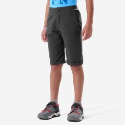 Kids' Hiking Shorts 7-15 Years Dark Grey-image-11