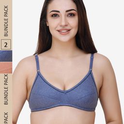Docare Pack Of 2 Non Padded Cotton Everyday Bra-23