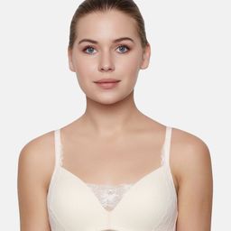 Triumph Women Peony Charm Lace Detailed Padded Wireless Everyday Bra-picture-16