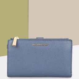 Women Casual Blue Artificial Leather Wrist Wallet-image-86