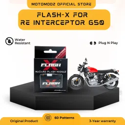 Race Dynamics Flash X Hazard Module,Flasher for Interceptor/Continental GT 650 Brake Light Motorbike LED for Royal Enfield (12 V, 10 W)-9