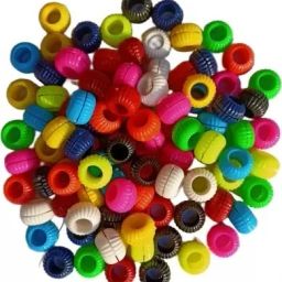 Pigeon Multicolor Sound Plastic Foot Ring 20 Pcs Bird Shoulder Guard (M) Bird Shoulder Guard-17