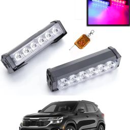 12V/6LEDPolice Light With Remote Red/Blue Colour For Car-242 Fog Lamp Car LED for Kia (12 V, 55 W)-image-84