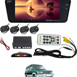7inch LED Car Rearview Monitor Mirror With Touch Button & Black Sensor 175 Black LCD-image-89