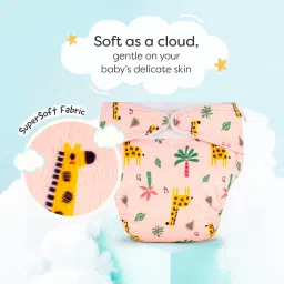 superbottoms Freesize UNO SuperSoft Cloth Diaper with Velcro | Reusable & Adjustable | 3M–3Y image 4