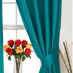152 cm (5 ft) Polyester Semi Transparent Window Curtain Single Curtain-image-14
