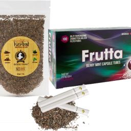 Combo Of Premium Herbal Mixture 30g & Cigarette Tube Frutta 100count TobaccoFree Smoking Cessations-image-9