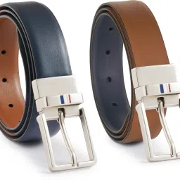 Men Casual Multicolor Genuine Leather Reversible Belt-image-40