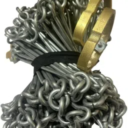 Heavy Brass Handel 20 Meter Survey Chain Zareeb Patwari Survey Chain Height Gauge-27