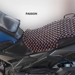 BLC Wooden Beads Bike seat Cover -Full Seat for all Bike & Long Drive Single Bike Seat Cover For Hero Passion-image-50