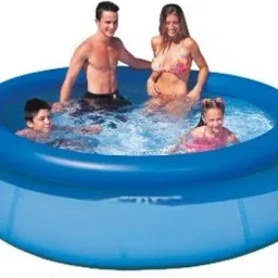 Large (IND*14) Family Paddling Pool Easy Set 10ft With Free Pump Inflatable Swimming Pool-image-1