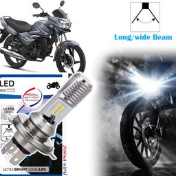 auto pearl 2-Side 12Led Chips Motorcycle Bulb 7500K-12V-9W wide Beam Ultra Bright White C33 Headlight Motorbike LED for Honda (12 V, 9 W)-picture-23