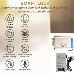 Aayansh Collection WIFI Controller with Door Lock & 3 Remotes Works with (Alexa and Google Home) Smart Door Lock image 4