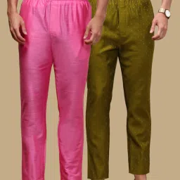 Pack of 2 Mens Ethnic Motif Viscoseblend Pyjama with adjustable waistband and Side Pockets Men Pyjama-image-42