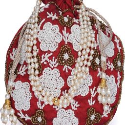 Girls Maroon Potli-image-55