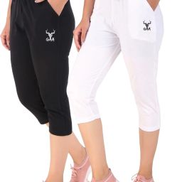 Sporty Women’s Capri Leggings Perfect for Workouts & Outdoor Fun Women Black, White Capri-image-76