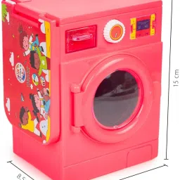bkdt marketing Washing Machine with Open Door & Attached Foldable Table Toy for Kids image 3